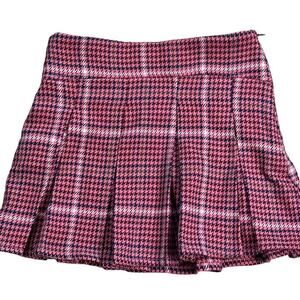 ZARA Girls Pink Pleated Skirt 7 NWOT